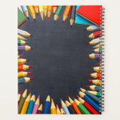 Blackboard Colored Pencils先生クラス年 プランナー手帳 (裏面)