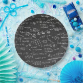 Blackboard Mathの数式と数値 ペーパープレート (パーティー)