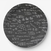 Blackboard Mathの数式と数値 ペーパープレート (正面)