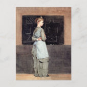 Blackboard Schoolhouse Winslow Homer ポストカード (正面)