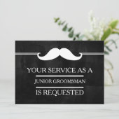 Blackboard Your Service as a Groomsman Request(グルー 招待状 (スタンド正面)