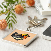 Blackburnianのアメリカムシクイ キーホルダー (側面)