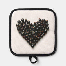 Blackcurrant heart 鍋敷き
