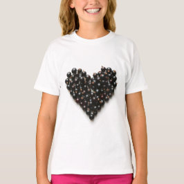 Blackcurrant heart tシャツ