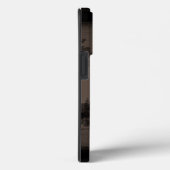 Blackest Ink | ブラックウォーターカラーモノグラムブラウン Case-Mate iPhoneケース (裏面 / 右)