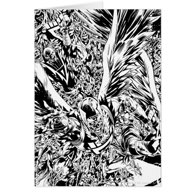 Blackest Night Group 絵画's – 白黒 (正面)