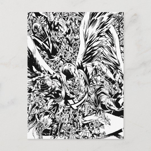 Blackest Night Group 絵画's – 白黒 ポストカード (正面)