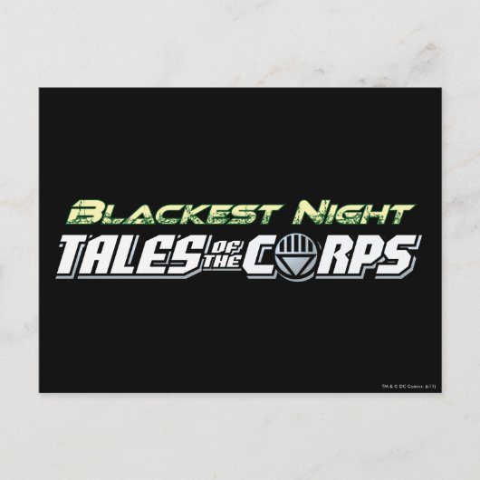 Blackest Night Tales of the Corps ポストカード (正面)