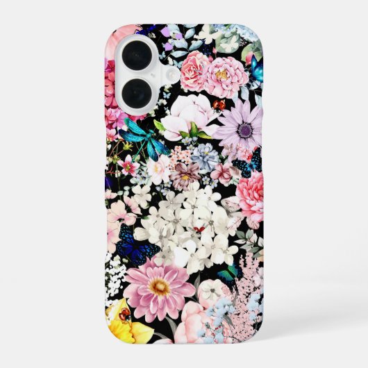 BlackFlower Abundance  iPhone 16ケース (裏面)