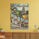 Blackfoot, Idaho – 大文字場面 キャンバスプリント (インサイチュ (リビング))