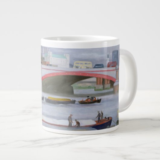 Blackfriars 2005年の忙しい場面 ジャンボコーヒーマグカップ (正面右)