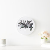 #BlackGirlMagic ラウンド壁時計 (ホーム)