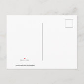 BlackGrad上の金ゴールドとブラックバルーンの金ゴールド紙吹雪 インビテーションポストカード (裏面)