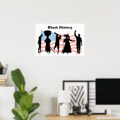 BlackHistoryTimelineFlag ポスター (ホームオフィス)
