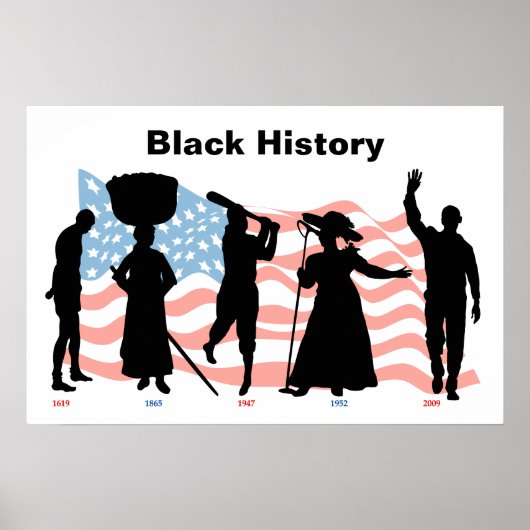 BlackHistoryTimelineFlag ポスター (正面)