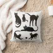 Blackie黒猫の枕 クッション (ブランケット)
