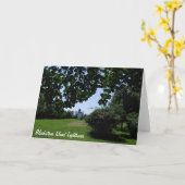 Blackistoneの島の灯台Notecards カード (黄色い花)