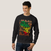 Blackity Black Every Month Black History BHM Afric スウェットシャツ (正面フル)