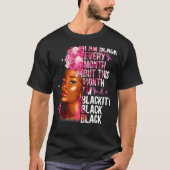 Blackity Black Every Month Black History BHM Afric Tシャツ (正面)