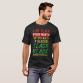 Blackity Black Every Month Black History BHM Afric Tシャツ (正面フル)