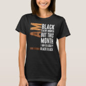 Blackity Black Every Month Black History BHM Afric Tシャツ (正面)