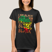 Blackity Black Every Month Black History BHM Afric Tシャツ (正面)