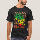 Blackity Black Every Month Black History BHM Afric Tシャツ (正面)