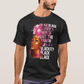 Blackity Black Every Month Black History BHM Afric Tシャツ (正面)