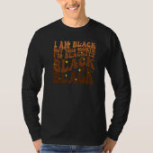Blackity Black Every Month Black History Groovy Bl Tシャツ (正面)