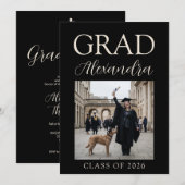 BlackIvoryVeterinary Medicine Graduation Party 招待状 (正面/裏面)