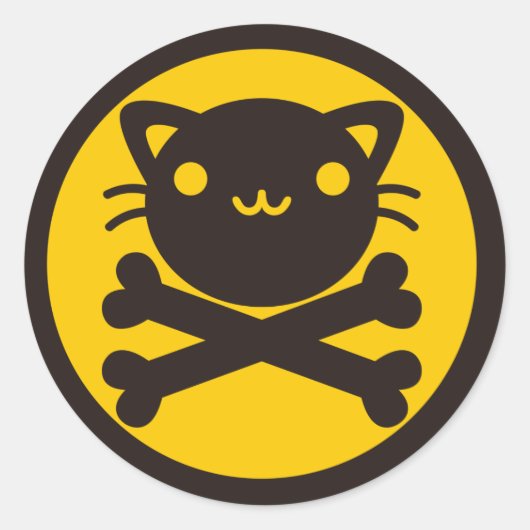 BlackJack(Cat) ラウンドシール (正面)