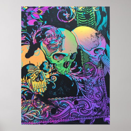 Blacklight poster with tons of colors ポスター (正面)