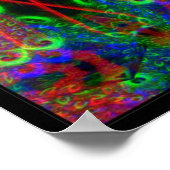 BlackLiTeインスピレーションサイケデリックポスター ポスター (角)