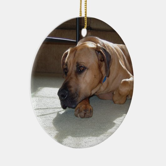 blackmouthの野良犬の置くこと セラミックオーナメント (右)