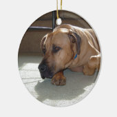 blackmouthの野良犬の置くこと セラミックオーナメント (左)