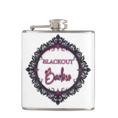 Blackout Barbie Flask | Dark Glam Party Gift フラスク (正面)