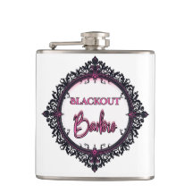 Blackout Barbie Flask | Dark Glam Party Gift