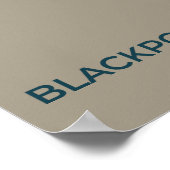 Blackpoll Warbler Migration Map – Minimalist ポスター (角)