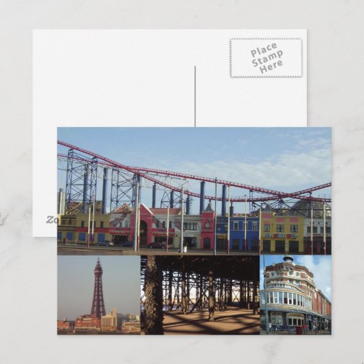 Blackpool 4イメージ ポストカード (正面/裏面)