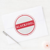 Blackpool City Pride Emblem – English Identity ラウンドシール (封筒)