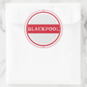 Blackpool City Pride Emblem – English Identity ラウンドシール (バッグ)