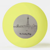 Blackpool Tower It’s Cracking Flags  original art 卓球ボール (正面)