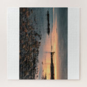 Blackrock sunset at Salthillビーチinゴールウェイ ジグソーパズル (横)