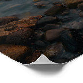 Blackrock sunset at Salthillビーチinゴールウェイ ポスター (角)