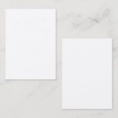 Black'sのソーシャルメディアへの投稿は結婚ない プレイスカード (正面/裏面)