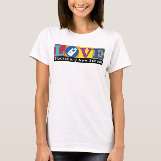 Blacksburg+ニュースクールグッズ大人Tシャツ Tシャツ (正面)