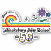 Blacksburg New School 50祝thステッカー シール (正面)
