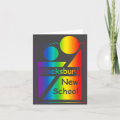 Blacksburg New School Retro Design _1  カード (正面)