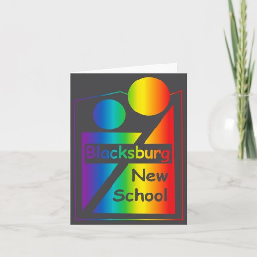 Blacksburg New School Retro Design _1  カード (正面)