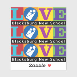 Blacksburg New School Vinyl Sticker シール